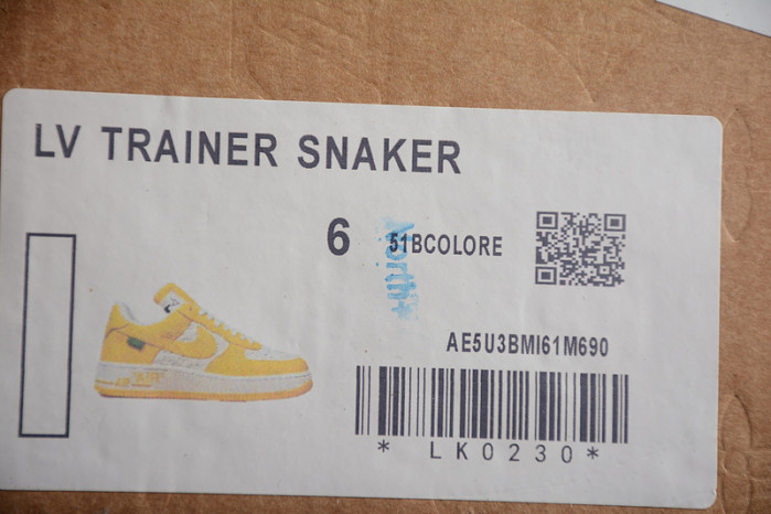 LV X NIKE AIR FORCE SNEAKER LK0230