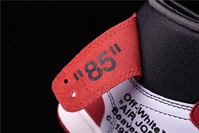 OW Air Jordan 1 Retro Chicago The Ten AA3834-101