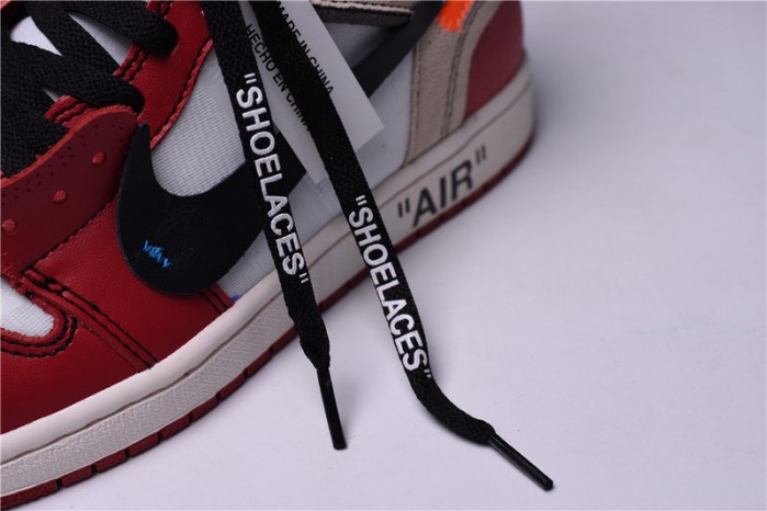 OW Air Jordan 1 Retro Chicago The Ten AA3834-101
