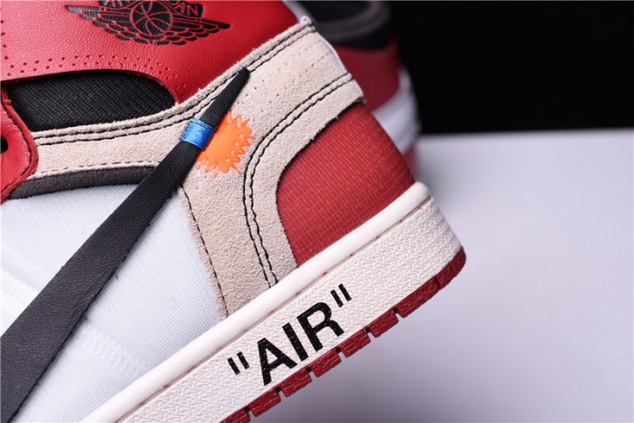 OW Air Jordan 1 Retro Chicago The Ten AA3834-101